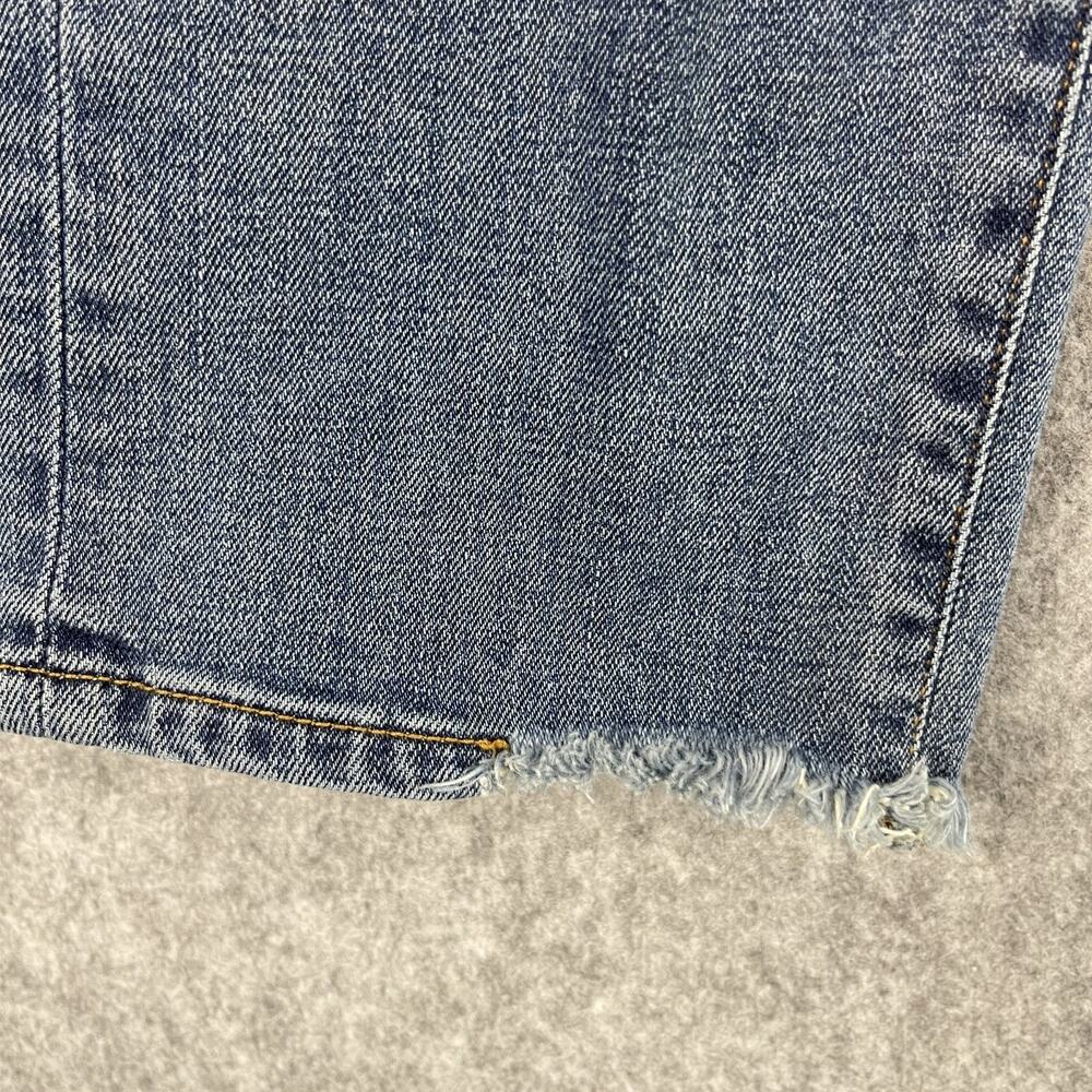 Peruvian Connection Cimarron Jean Womens 4 Medium Wash Button Fly Distressed Hem - Picture 7 of 16
